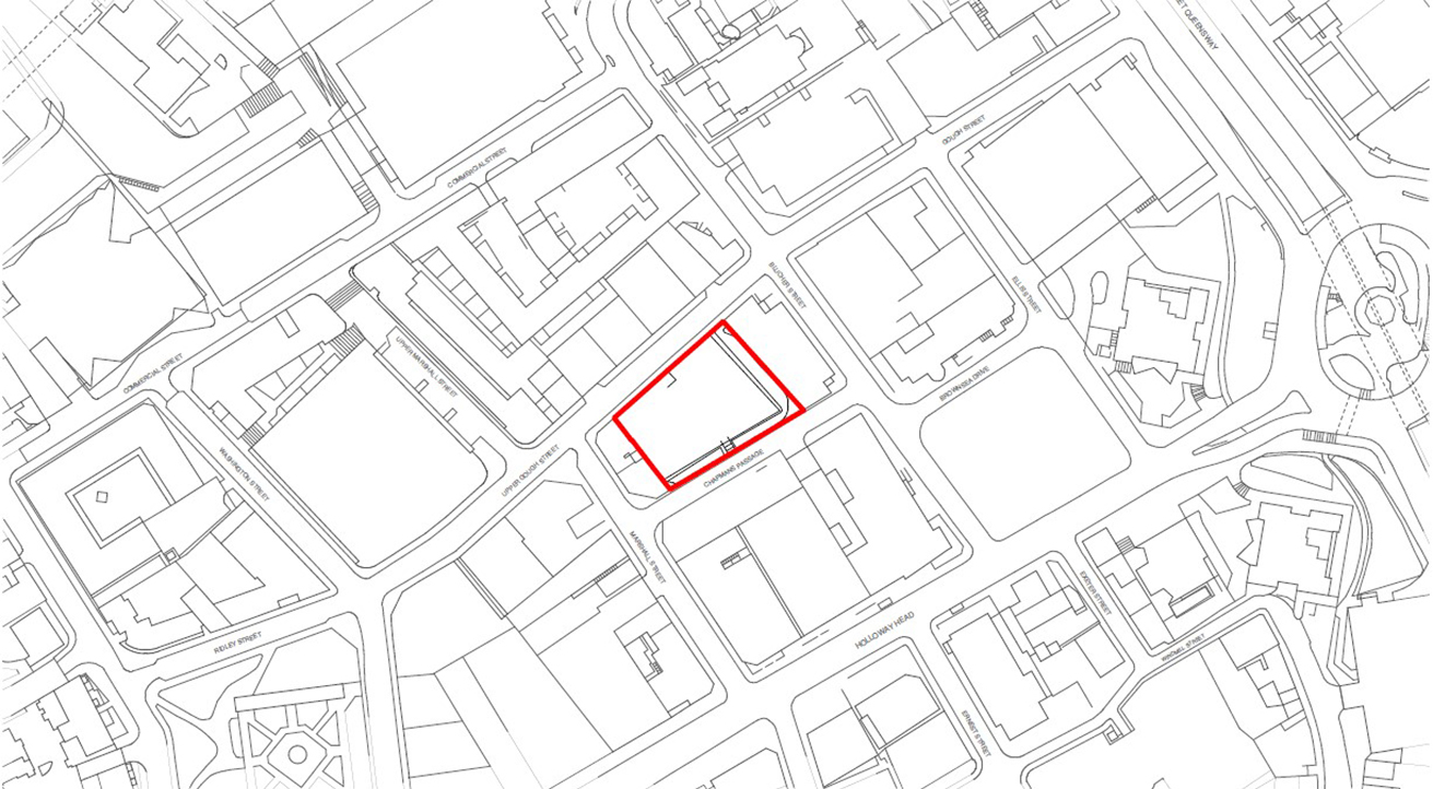 Upper Gough Street, Birmingham City Centre - Location Plan